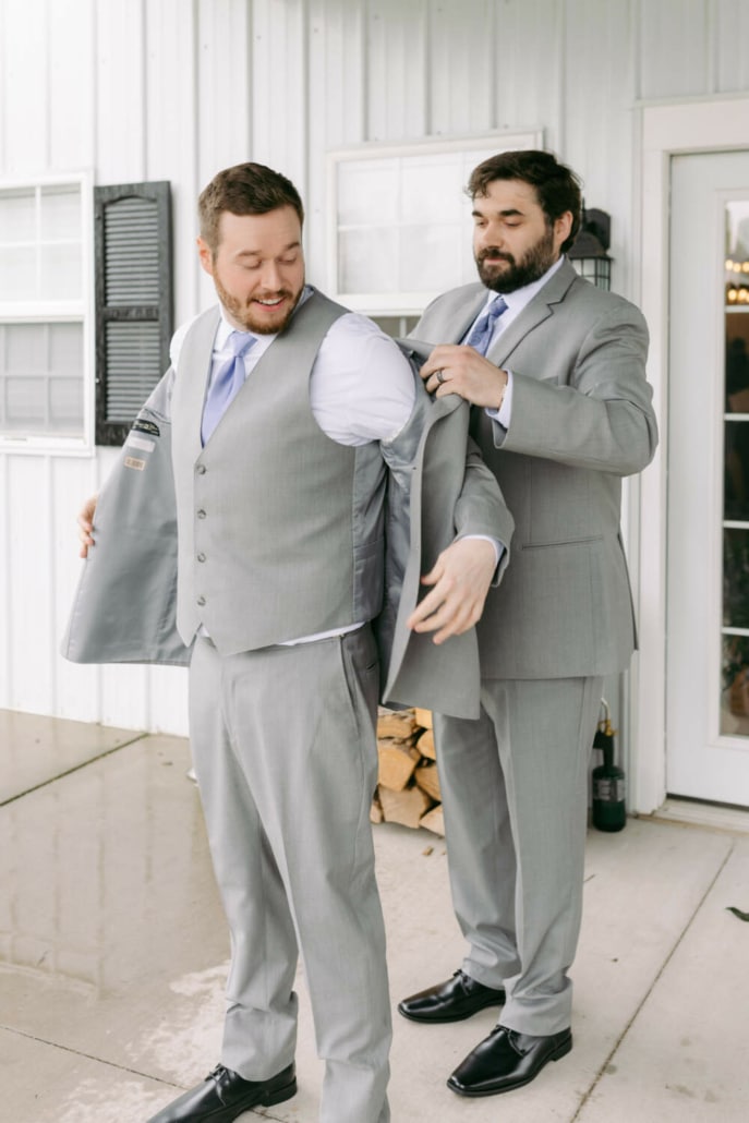 5.23.2026. Katherine Drake & Reilly Gamache. Sarah Bridgeman Photography. Groom’s Staging 3