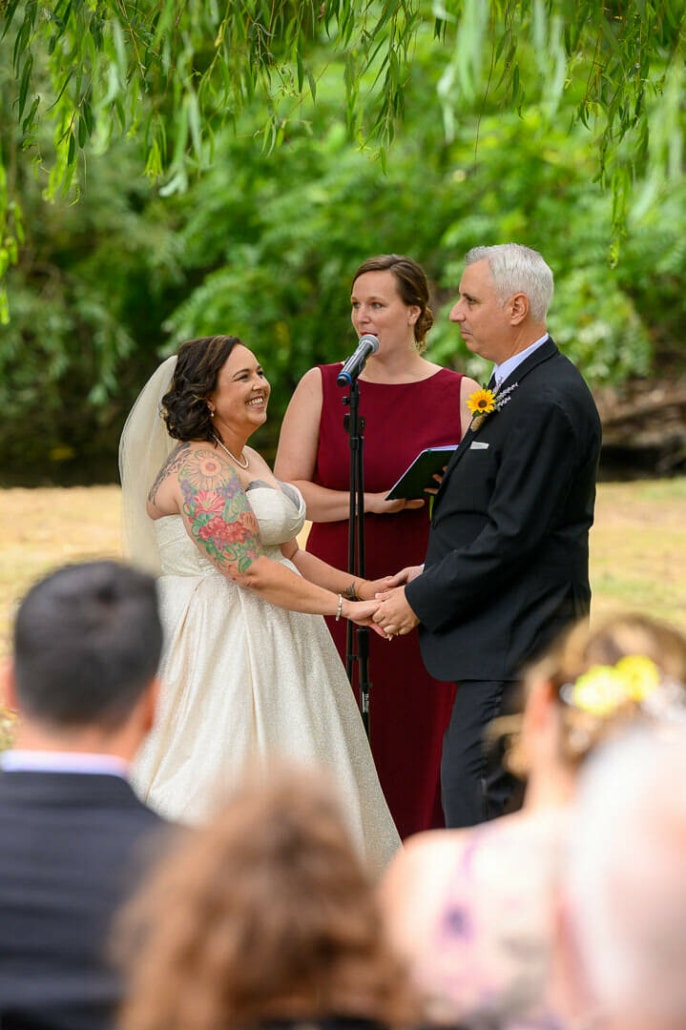 8.8.2026. Danielle Peters & Frank Graziano. Dorian Mode Photography. Outdoor Ceremony 1